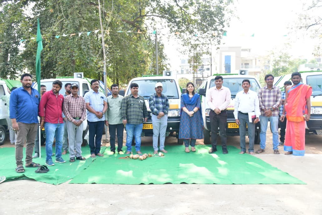 వినియోగంలోకి మరిన్ని మున్సిపల్ వాహనాలు    రానున్న వేసవి సందర్భంగా కరీంనగర్ మున్సిపల్ కార్పొరేషన్ పరిధిలో ప్రజల తాగునీటి అవసరాలు